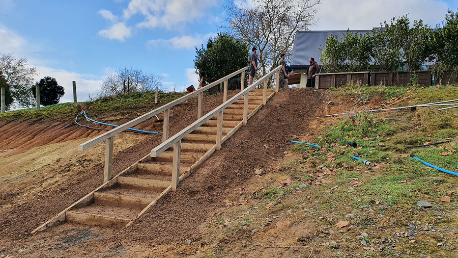 Helped Build Some Stairs